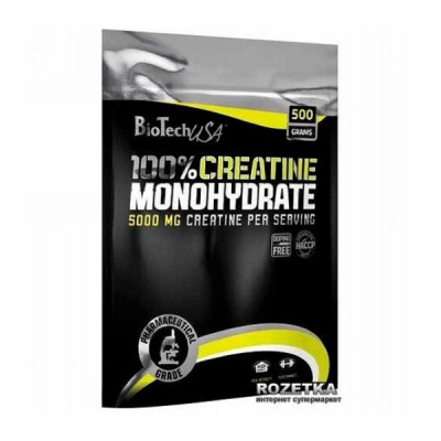 BioTech USA 100% Creatine Monohydrate (500 гр) 100 порций