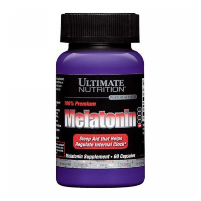 Ultimate Nutrition 100% Premium Melatonin 3мг (60 капc) 60 порций