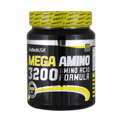 BioTech USA Mega Amino 3200 (500 таб) 125 порций