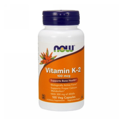 Now Foods Vitamin K-2 100 мкг (100 капс) 100 порций