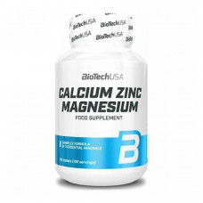 BioTech USA Calcium Zinc Magnesium (100 таб) 33 порции