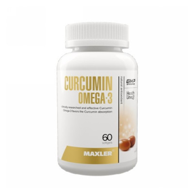 Maxler Curcumin+Omega 3 (60 капсул) 30 порций