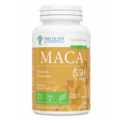 TREE OF LIFE: Life MACA (550мг) (60 капс) (60 порций)