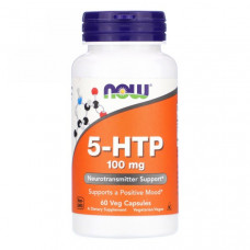 NOW Foods 5-HTP (5-Гидрокситриптофан) 100мг (60 капсул) 60 порций