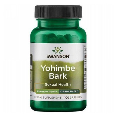 Swanson Yohimbe Bark - Standardized 75мг (100 капсул) 50 порций